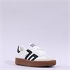 Back 70 Platform Gumsole Retro Trainer - White Black
